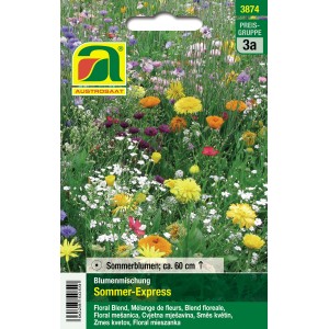 Austrosaat Blumenmischung Sommer Express, mehrfarbige Blumensamen für den Sommer.