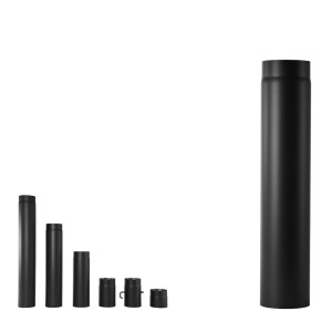 Bertrams Ofenrohr Senotherm® UHT-Hydro Ø 120 mm 2 mm 75 cm Schwarz