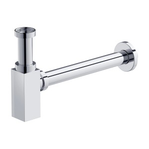 baliv Slim Siphon für Waschtisch 60cm, chromglänzend.