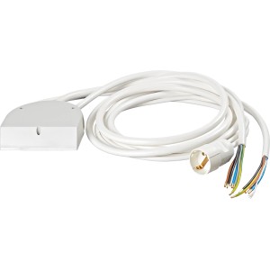 Bachmann Küchenanschlussbox mit Kabel und Stecker für den Herdanschluss.