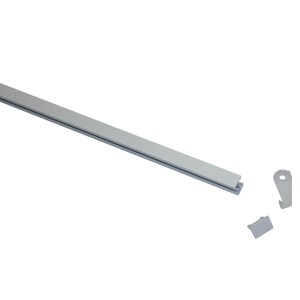 Gardinia Vorhangschienen-Set Lucy, 1-läufig, weiß, 230 cm, mit Zubehör.