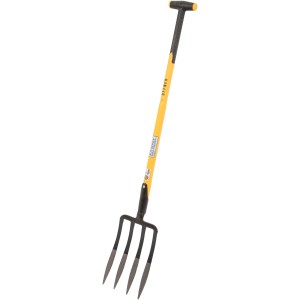 Johann Offner Spatengabel mit Fiberglasstiel für Bodenbearbeitung.