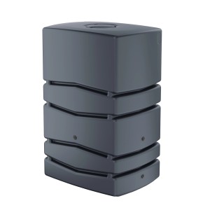 Waterform Regentonne Aqua Tower, 450 l, Anthrazit. Eckige Regenspeicher für Garten & Außenbereich.