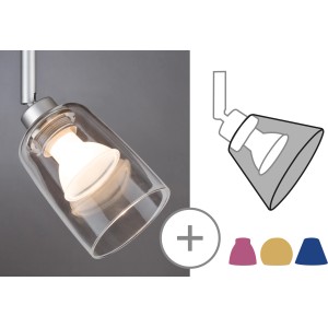 Paulmann DecoSystems Schirm Rado Klarglas für Schienensystem, max. 50W.