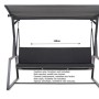 Schwarzes Setgarden Kissen für Hollywoodschaukel, 140x50x50x7cm, 2-Sitzer Schaukel.