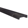 Graues Osmo Abschlussprofil Forsdal aus Holz für Zaunbau & Sichtschutz, 200 cm lang.