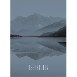 Komar Wandbild Word Lake Steel 30 x 40 cm