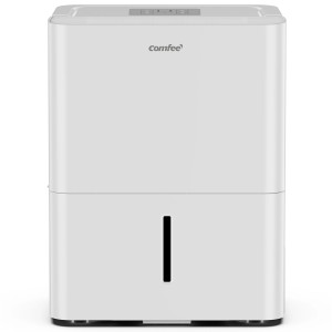 Comfee Luftentfeuchter MDDN-10DEN7, weiß, mit LED-Display und 2,1 l Tank.