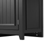 okwish Sideboard mit Stauraum Wohnzimmer 160x35x76cm Schwarz_8