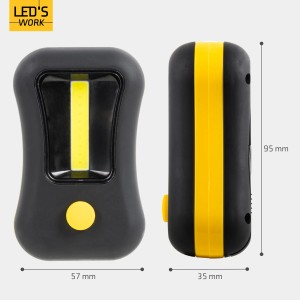 LED's Work Handlampe, 150lm, 6500K, IP20. Kompakte LED-Handleuchte mit Magnet und Haken.