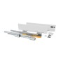 Emuca Außenschublade Concept 30 kg Höhe 105 mm Tiefe 400 mm Stahl Weiß Lackiert