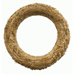 Strohkranz, Ø 40 cm, ideal zum Basteln und Dekorieren für verschiedene Anlässe.