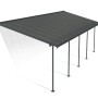 Canopia Terrassenüberdachung Capri 851 cm x 300 cm Anthrazit Grau