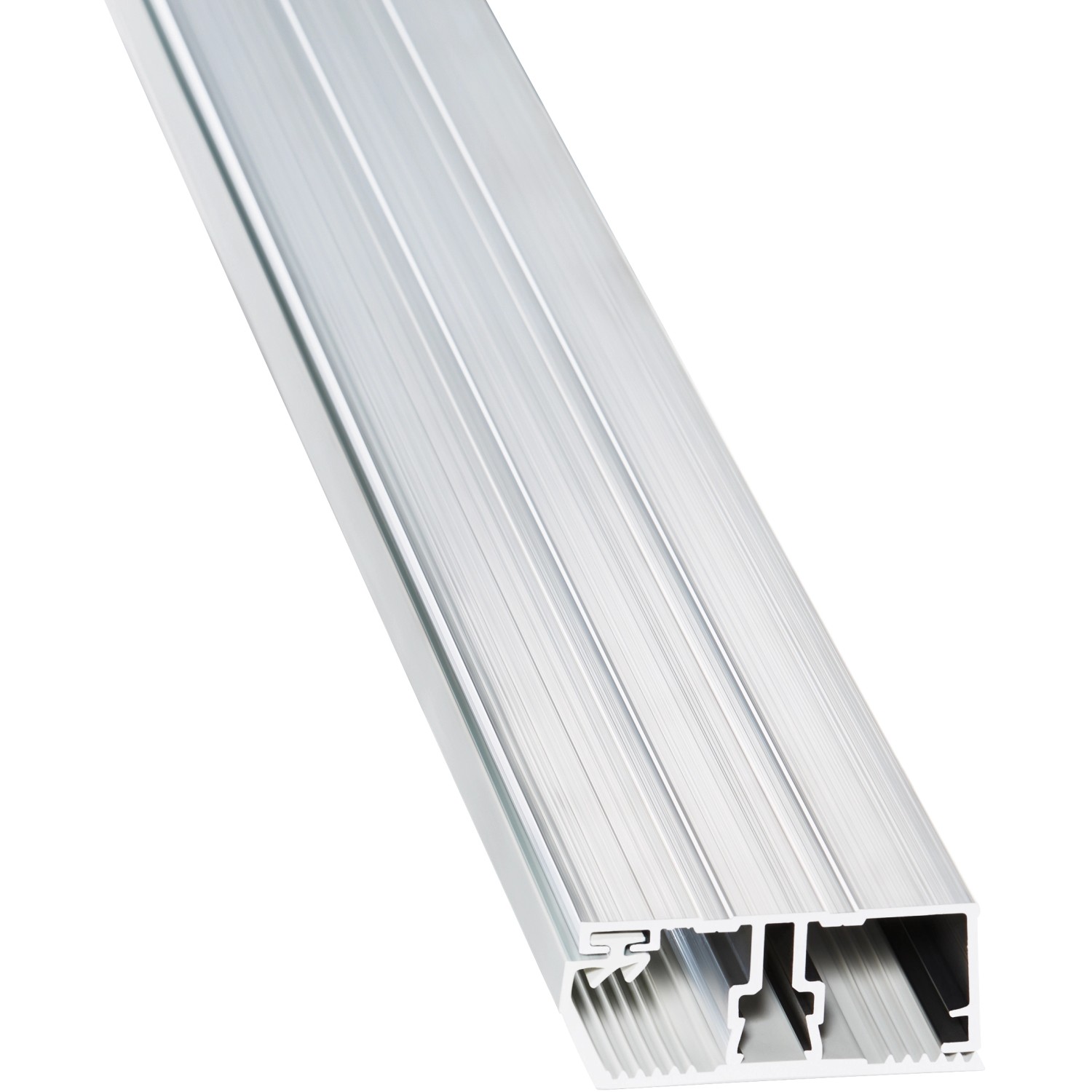 Aluminium-Randprofil, 2m, für 16 mm Hohlkammerplatten im Kunststoffbedachungsbereich.