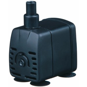Schwarze Ubbink Eli Indoor 200 i Zimmerbrunnenpumpe mit 200 l/h Leistung.