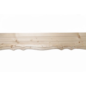 Zierblende aus Fichte mit Zierfase, 2500 mm lang, für Handläufe und Balkone.