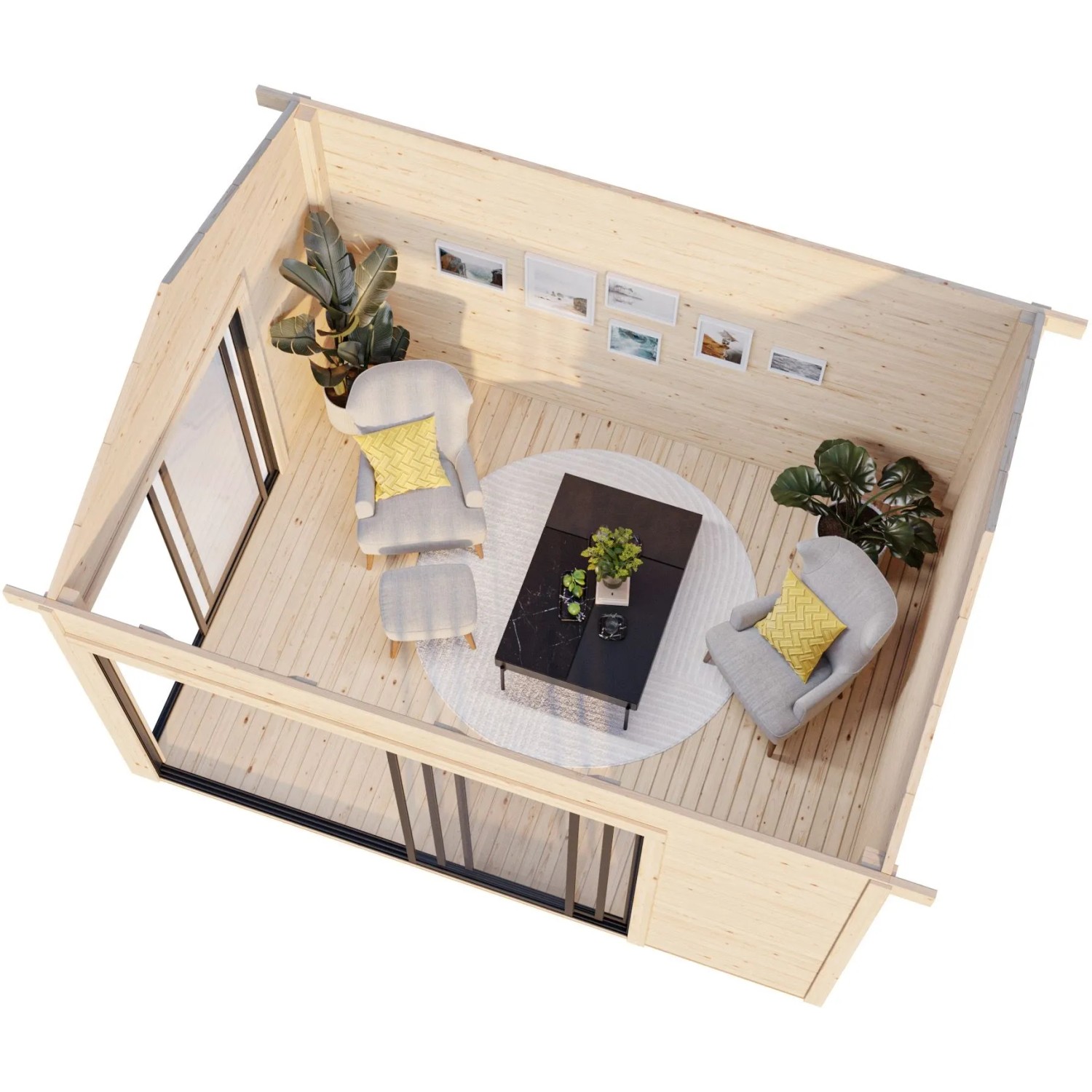 Palmako Gartenhaus Amanda Slide 390 x 300 cm Grau FSC®_4