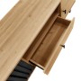 okwish TV Schrank mit Schubladen Stauraum Holzdesign 170x40x50.5cm Natur Schwarz_7