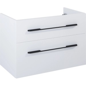 Maximus Waschbeckenunterschrank MADRID Weiß matt 80 cm