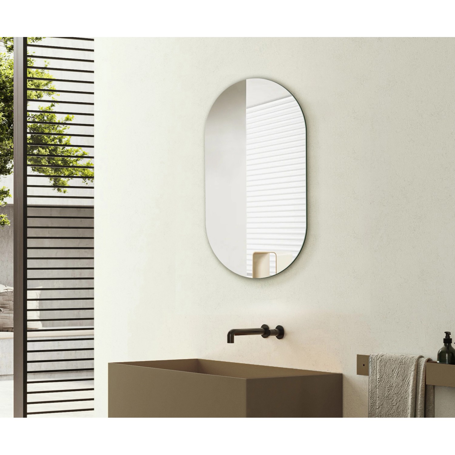 DSK Designspiegel Silver Pico, 50x90 cm, im Badezimmer