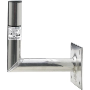 Schwaiger Wandhalter aus Aluminium, silberfarben, für Offset-Antennen im Bereich Video-Zubehör.