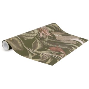 LOOKS by Wolfgang Joop Vliestapete Tropical Leaves Grün mit Blätter-Motiv.