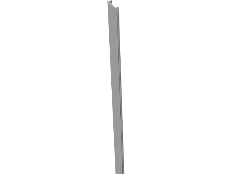 GroJa AluStecksystem Pfostenabdeckleiste 100 cm Silbergrau kaufen bei OBI