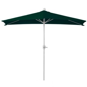 Halbrund grüner Sonnenschirm Lorca 270cm mit UV 50+ Schutz, ohne Ständer.