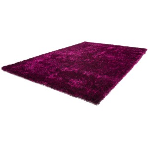 Rechteckiger, violetter Hochflorteppich Dallas, 80x150 cm, für ein gemütliches Ambiente.