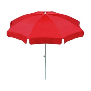 Schneider Balkonschirm Ibiza, Ø 240 cm, Terracotta, mit Knickfunktion.