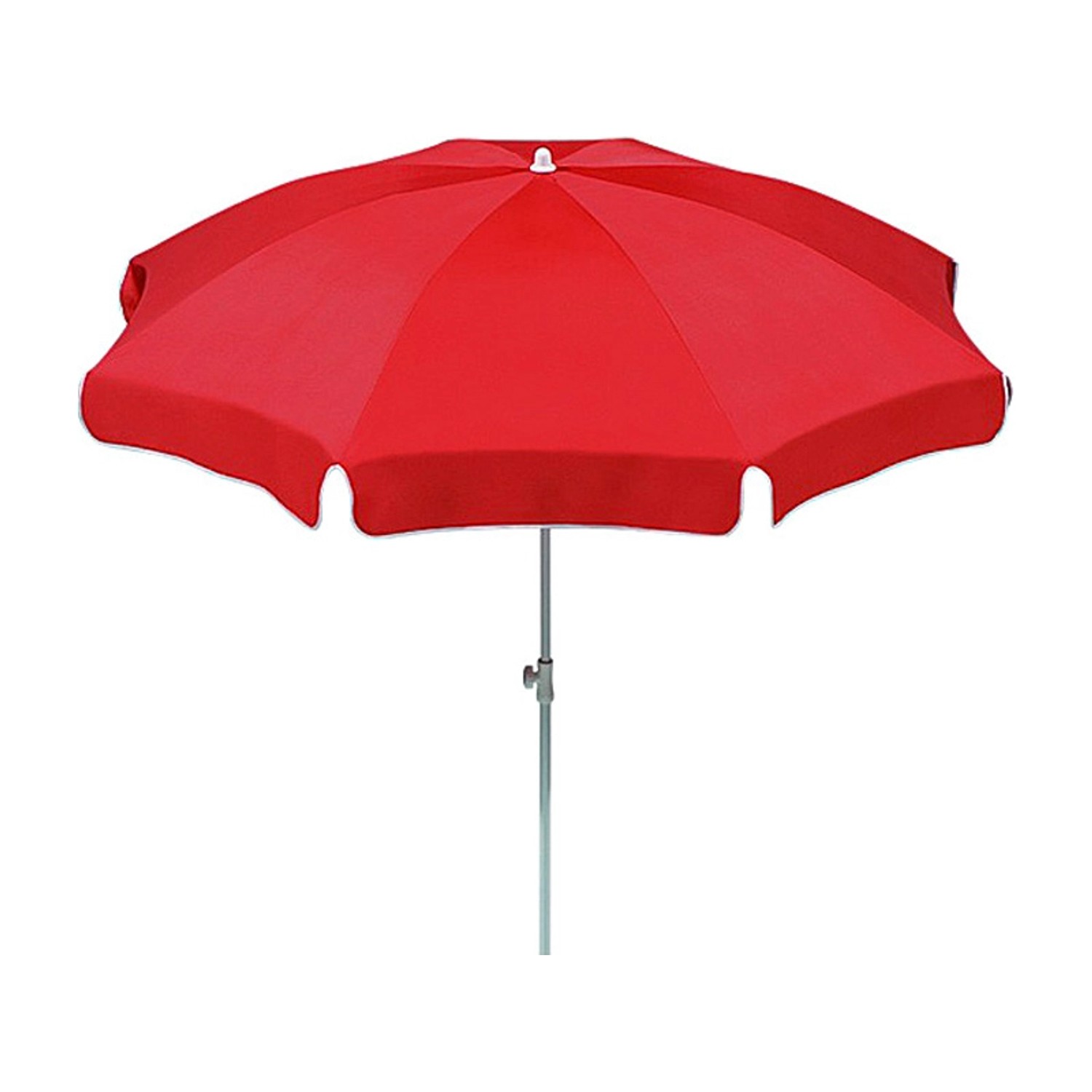 Schneider Balkonschirm Ibiza, Ø 240 cm, Terracotta, mit Knickfunktion.