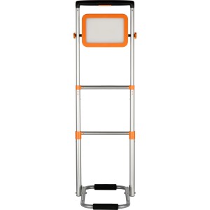 REV Ritter LED-Arbeitsleuchte LIFT, höhenverstellbar, grau-orange, 50W. Flexibler Baustrahler.