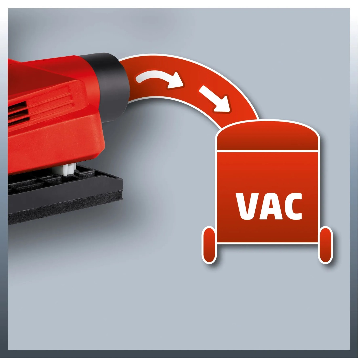 Einhell TC-OS 1520 Schwingschleifer mit Staubabsaugung (symbolisch dargestellt).