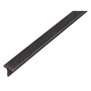 T-Profil Stahl, 20x20x1000 mm, unbehandelt, für Rahmenkonstruktionen und Regale.