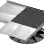 GS Terrassen Randhalter Außenecke aus Aluminium für Plattenverlegung mit Stellfuß.
