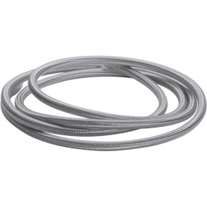 Lichtgraues, 3-adriges Lampen-Kabel als Meterware für individuelle Leuchten.