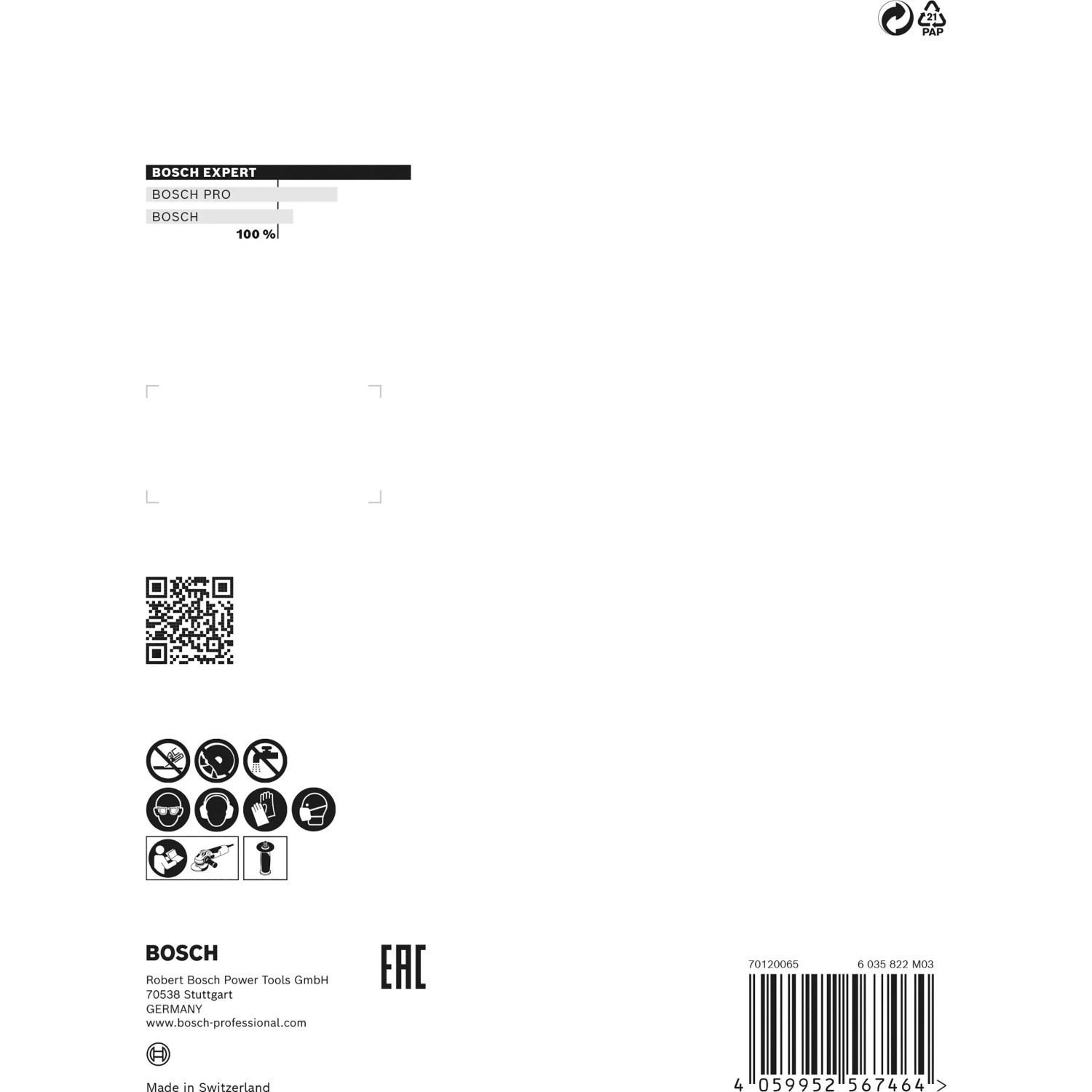 Verpackung der Bosch Expert Trennscheibe Carbide Multi Wheel 115 mm.