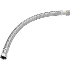 Flexibler Panzerschlauch DN20, 75 cm lang, mit beidseitigem Innengewinde G 3/4.