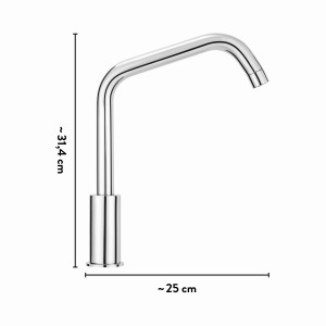 baliv Küchenarmatur KI-1270 Chrom, Einhebelmischer mit hohem, schwenkbarem Auslauf.