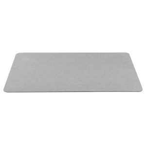 Rechteckige, graue Wenko Badematte Universal, 40x60 cm, aus Polyester. Rutschfest und schnelltrocknend.