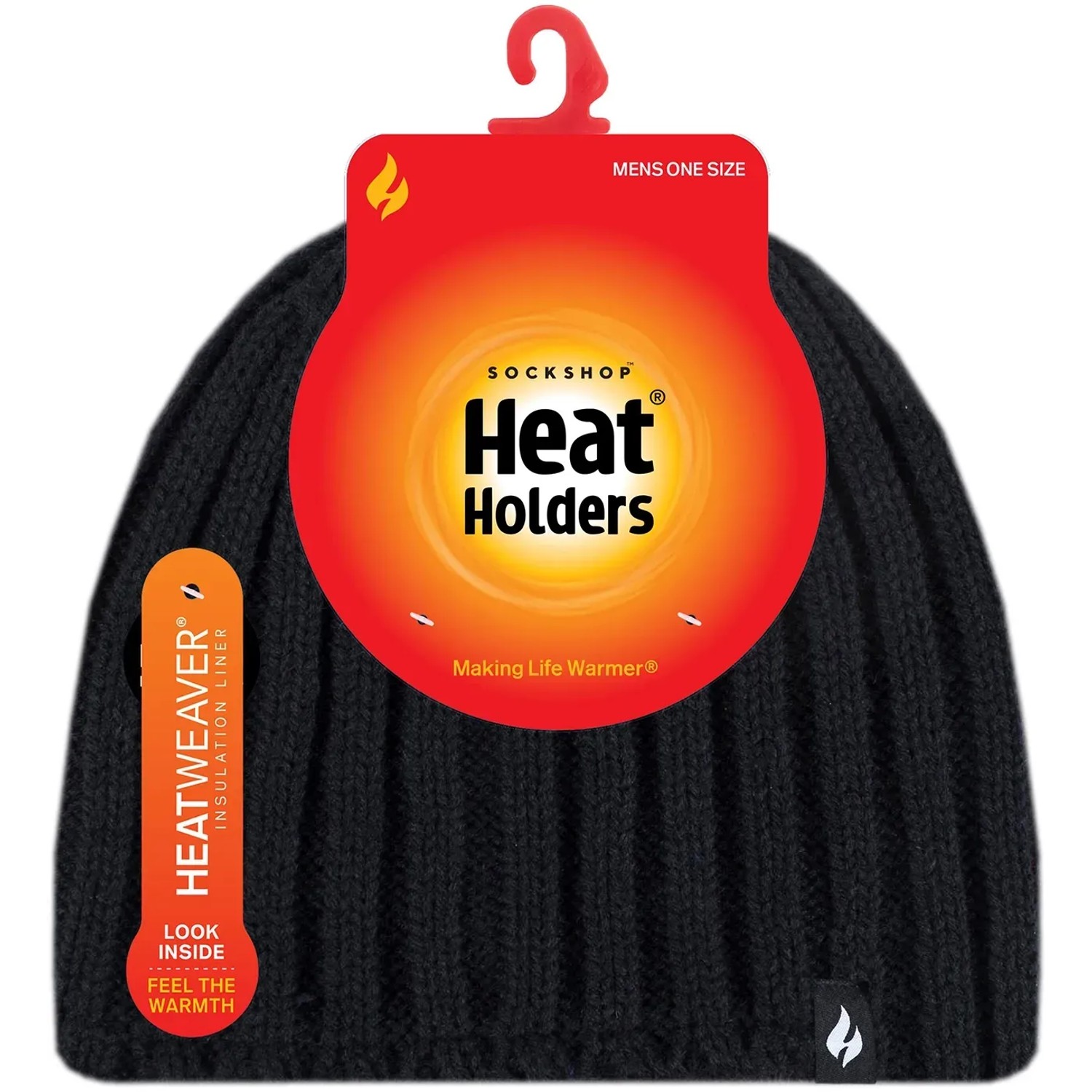 Schwarze Heat Holders Herren Mütze für Arbeitskleidung mit Heat Weaver Futter.