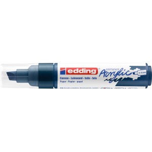 Edding 5000 Acrylmarker breit, elegantes Nachtblau, Keilspitze für Leinwand, Papier und Holz.