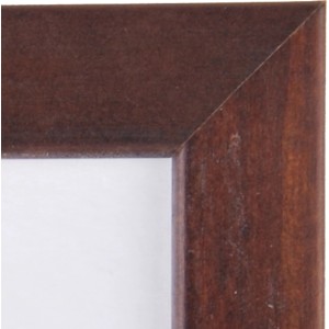 Holzbilderrahmen in Mahagoni, glatte Oberfläche, Format 10x15 cm.