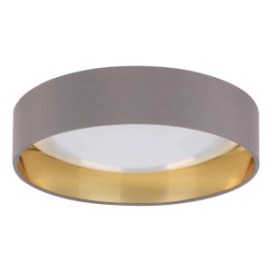 EGLO LED-Deckenleuchte PALOMARO 2 in Cappuccino-Gold, Ø 320mm. Moderne LED-Deckenlampe für Wohnräume.