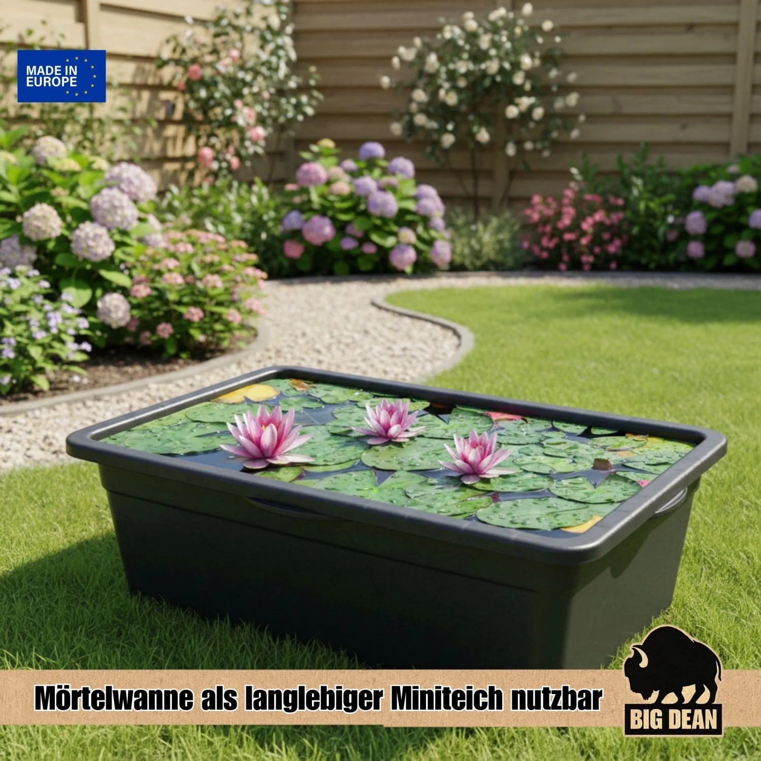 BigDean 5X Stabiler Mörtelkübel 90 Liter Eckig Made in Europe kaufen bei OBI