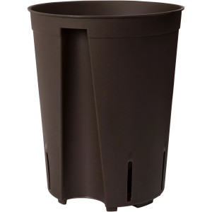 Brauner Florus Anzuchttopf Hydro, Ø 15 cm, aus recyceltem Kunststoff für Pflanzenanzucht.