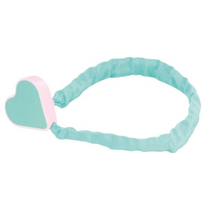 Türkisfarbenes Prophete Kettenschloss mit Herzverschluss für Kinderfahrräder.