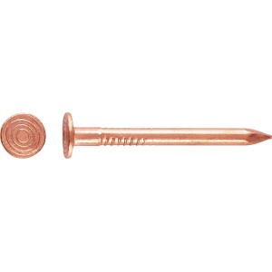 Kupfernagel-Set: LUX Nagel, Ø 2,8 mm x 40 mm, 20 Stück. Ideal für Holzbau und sichtbare Verbindungen.