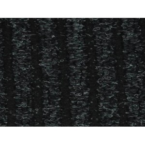 Anthrazitfarbener Teppichläufer Liverpool Meterware mit Rippenstruktur, 100 cm breit.