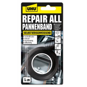 UHU Repair All Pannenband, 5m Rolle selbstverschweißendes Klebeband für Reparaturen.